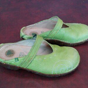 El Naturalista Yggdrasil Brown Leather Slip on Clogs EUR 37 Womens Size 6/7